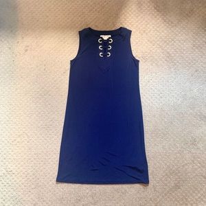 Gold Button Mini Dress / Michael Kors